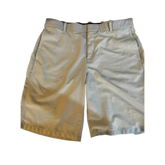 Nike Men's Flat Front Tan Khaki Chino Golf Shorts Size 34‎ - Picture 2 of 5